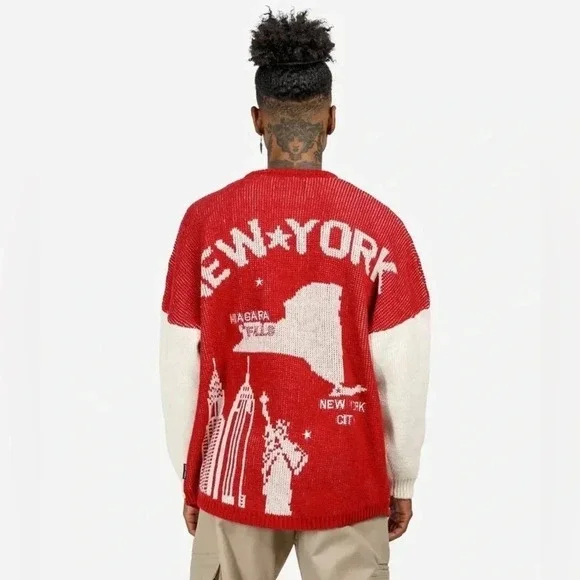 SPIRIT JERSEY NEW YORK STATE SWEATER/SHORT SET S - Picture 11 of 12